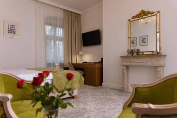 Фото номера Стандартный двухместный номер с 1 кроватью Отель Hotel Pałac Mojęcice г. Mojęcice 7