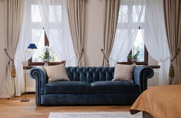 Фото номера Двухместный номер Делюкс с 1 кроватью Отель Hotel Pałac Mojęcice г. Mojęcice 3