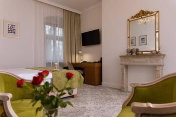 Фото номера Стандартный двухместный номер с 1 кроватью Отель Hotel Pałac Mojęcice г. Mojęcice 4